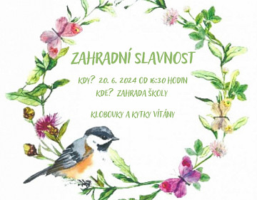 Pozvánka na zahradní slavnost